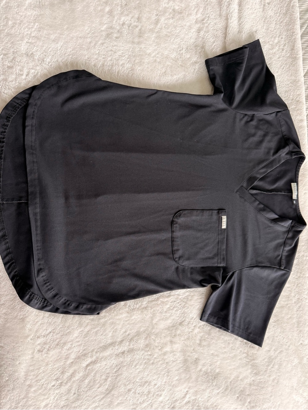 Scope 1-Pocket V-Neck Scrub Top - XS 🖤